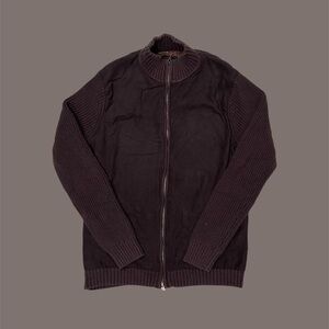 Y2K Perry Ellis Zip Up Sweater NWOT